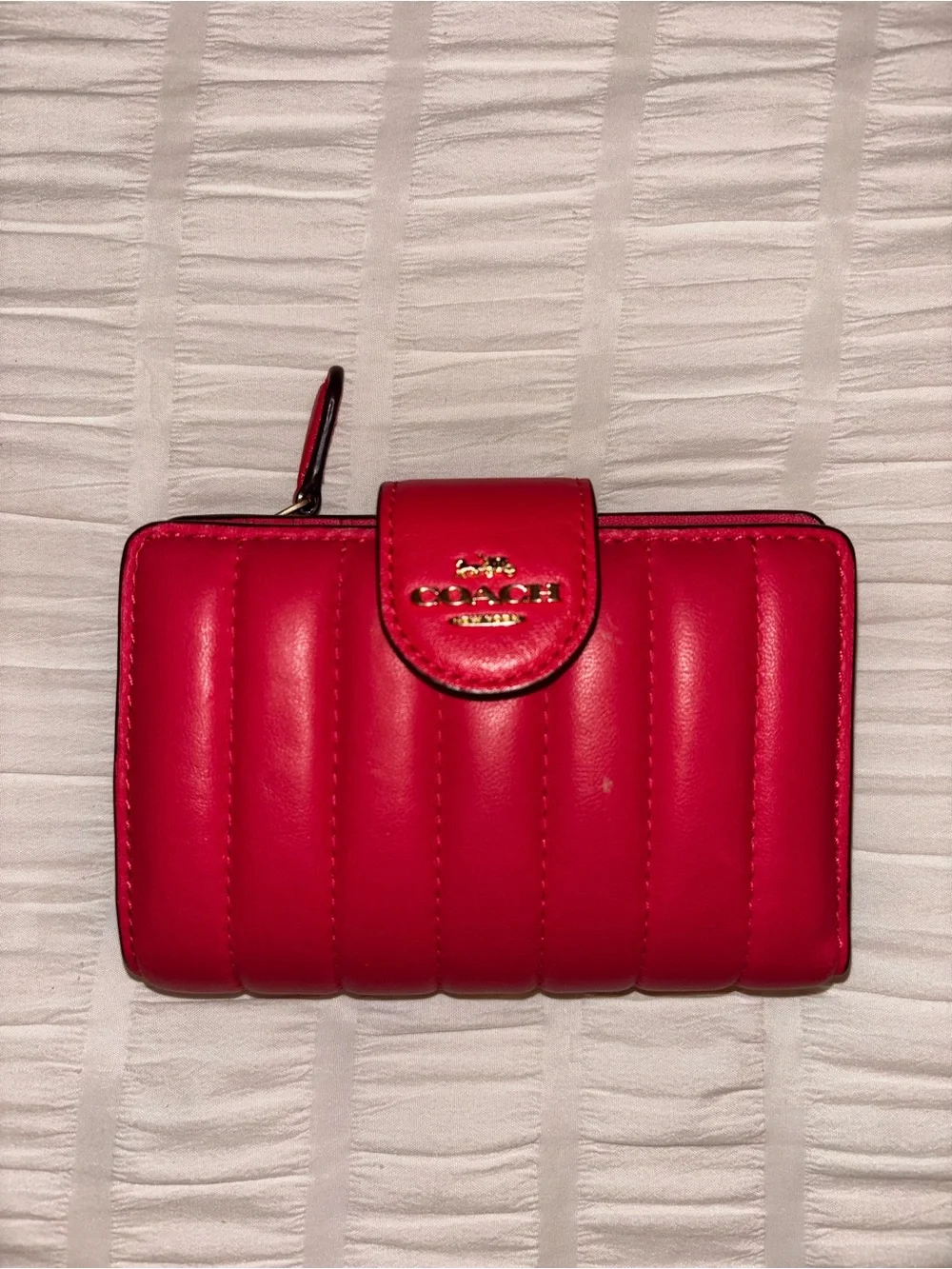 COACH Quilted pink Leather Wallet